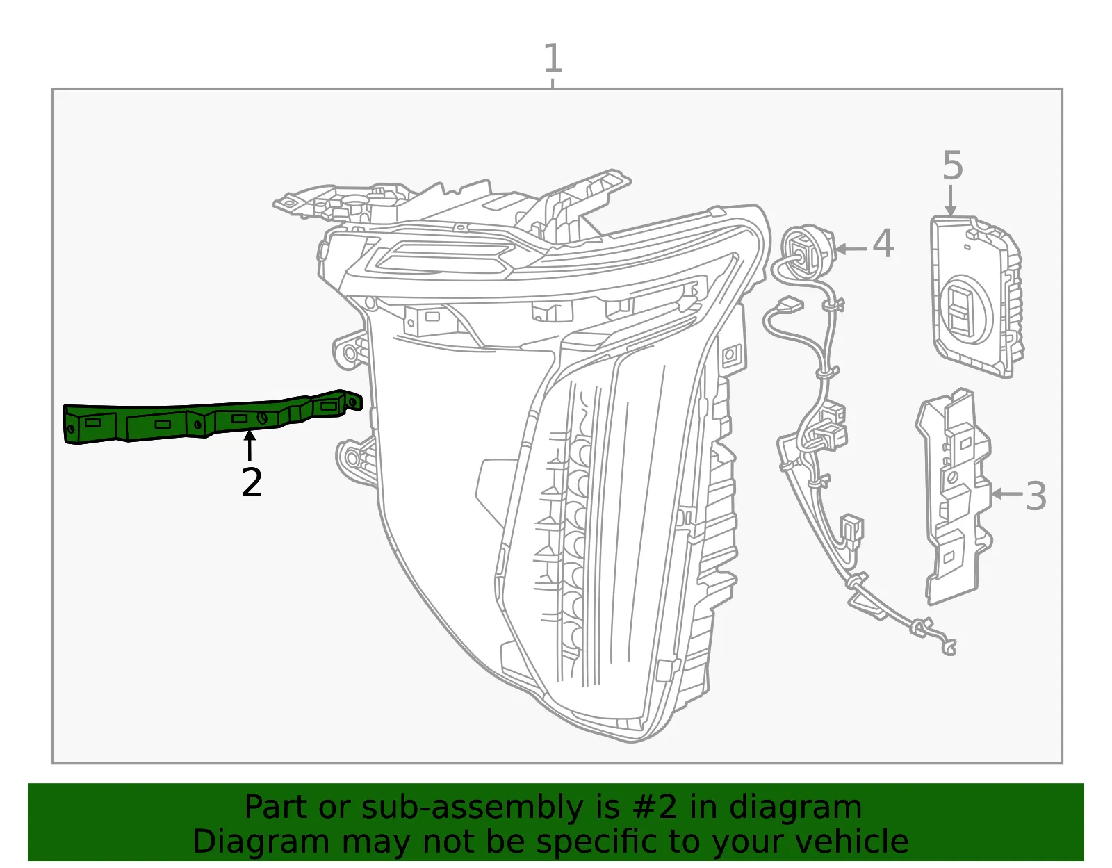 Headlamp Assembly Bracket - GM (86798605)
