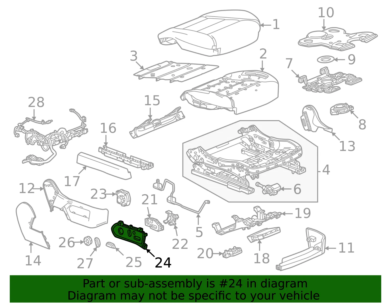 Switch Bezel - GM (86807425)
