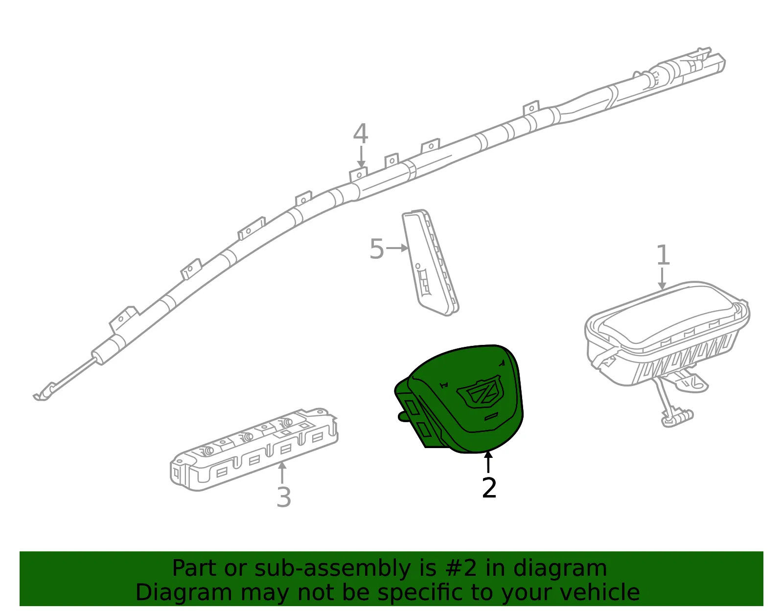 Driver Inflator Module - GM (86808935)