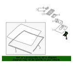Black Windshield Multifunction Sensor Mount Bracket Cover Insert - GM (86822915)