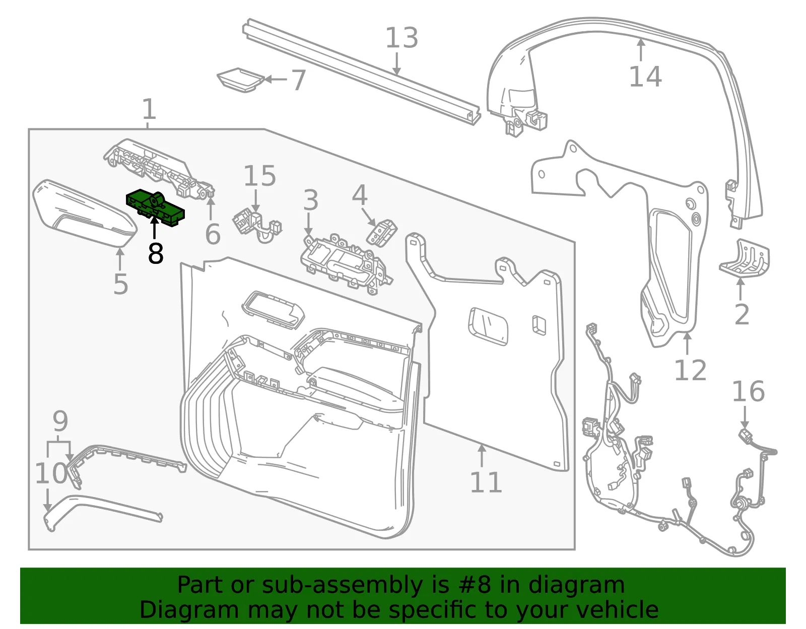 Window Switch - GM (86824540)