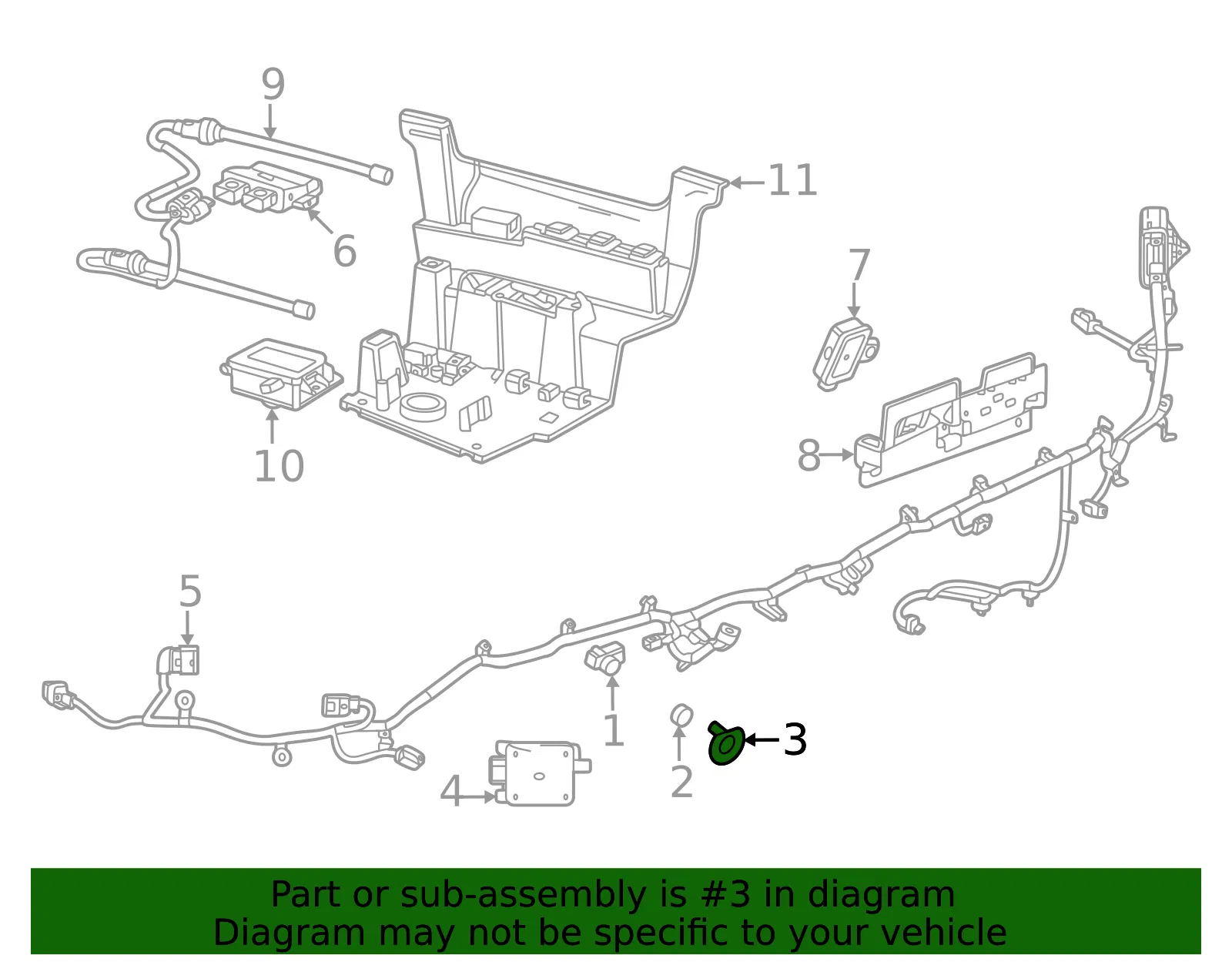 Park Sensor Bracket - GM (87813724)