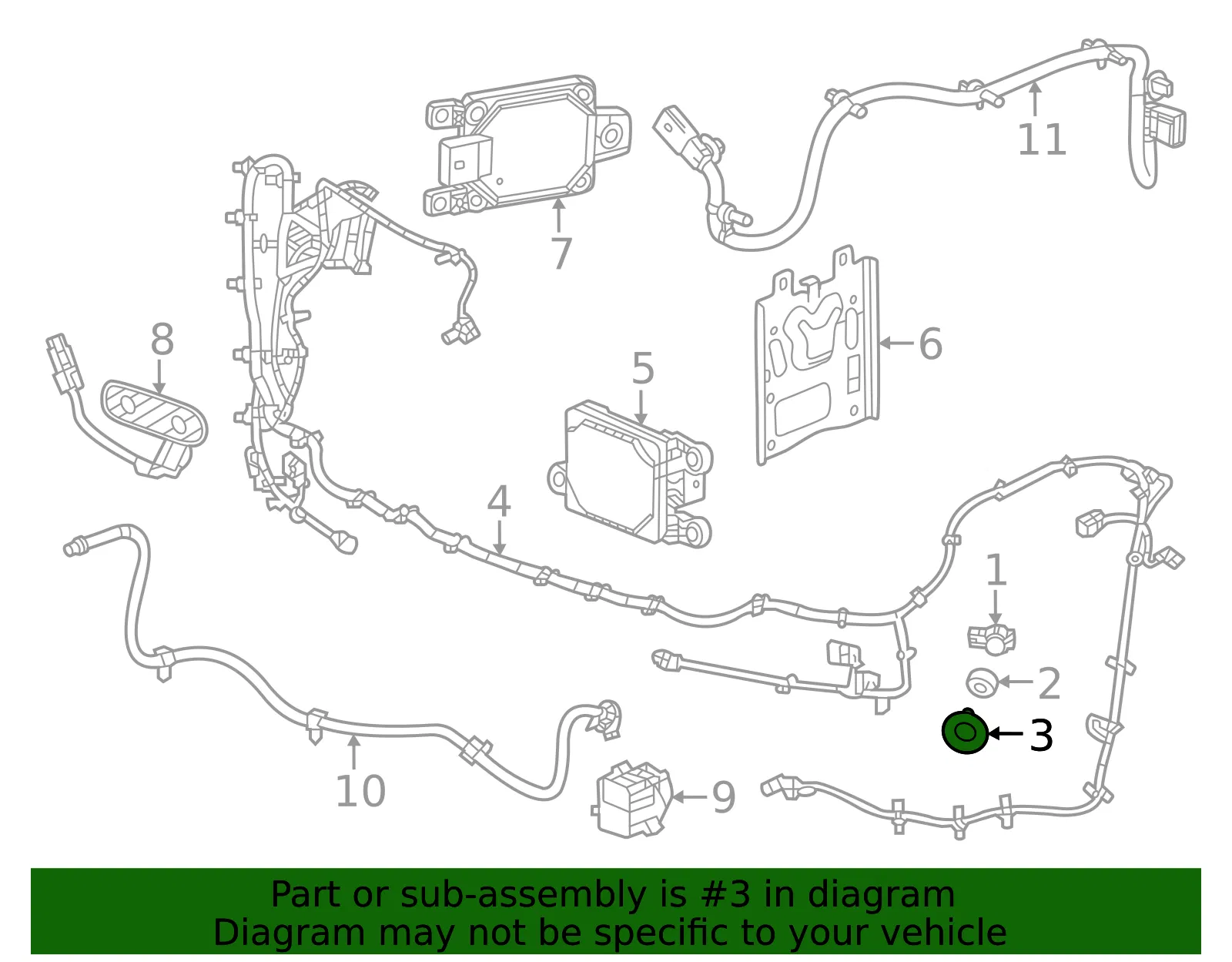 Park Sensor Bracket - GM (87813852)