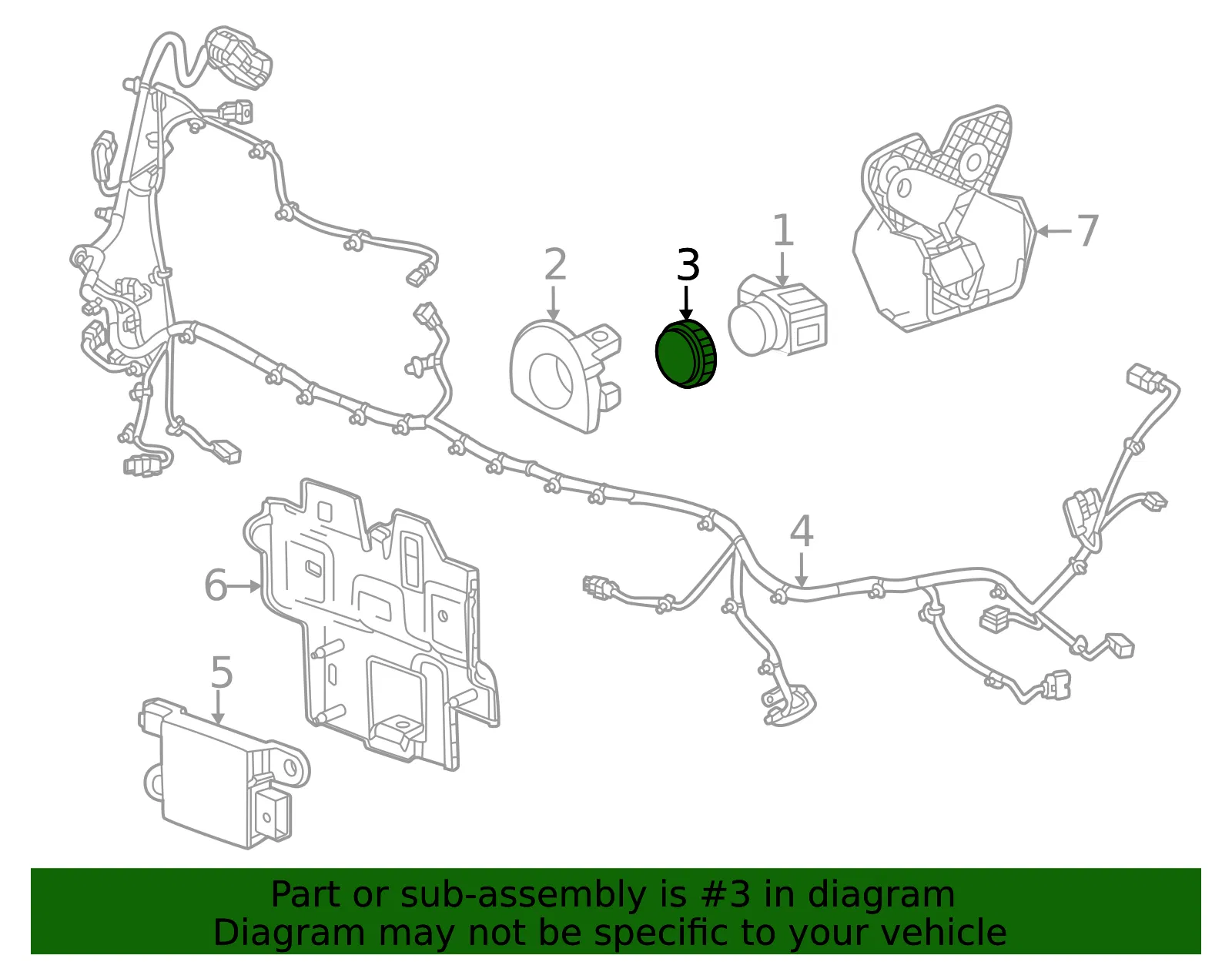 Park Sensor Bracket - GM (87842533)