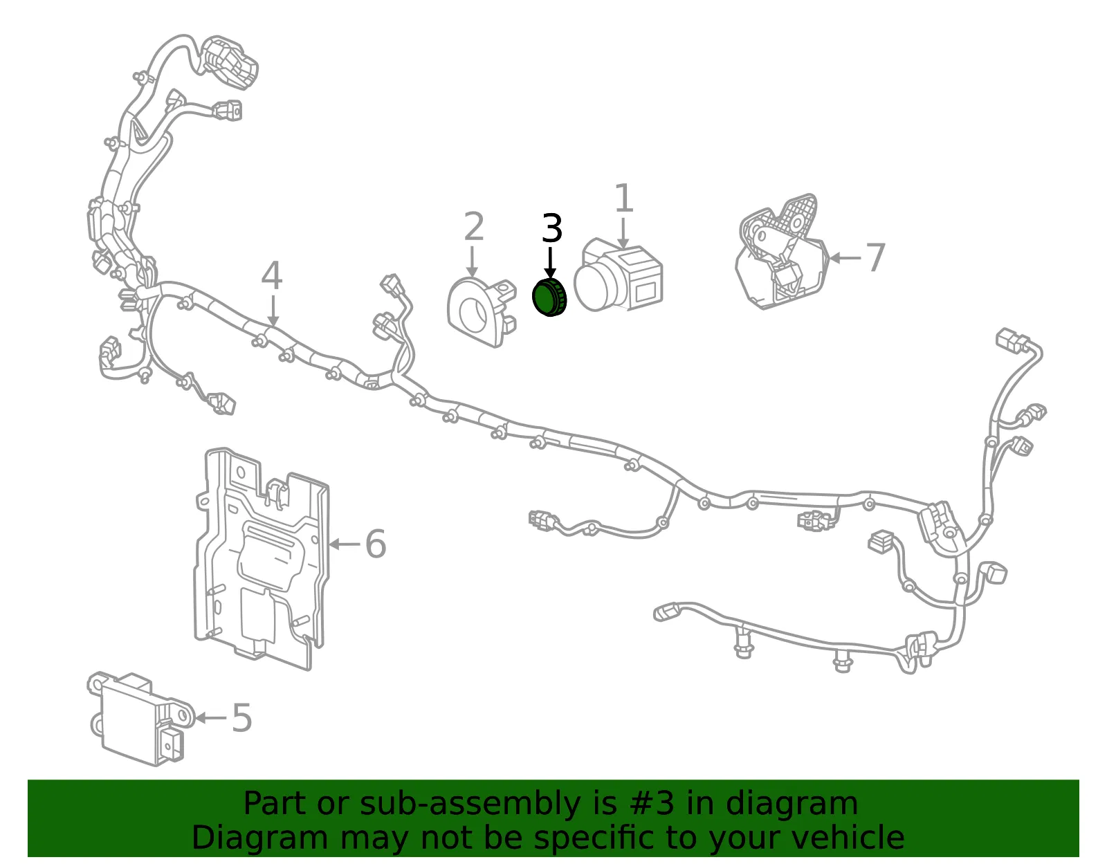 Park Sensor Bracket - GM (87842540)