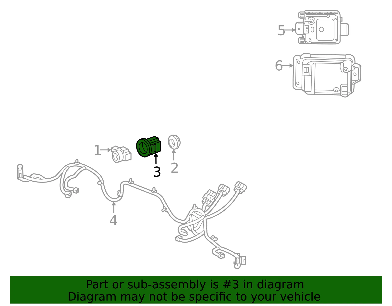 Park Sensor Bracket - GM (87843047)