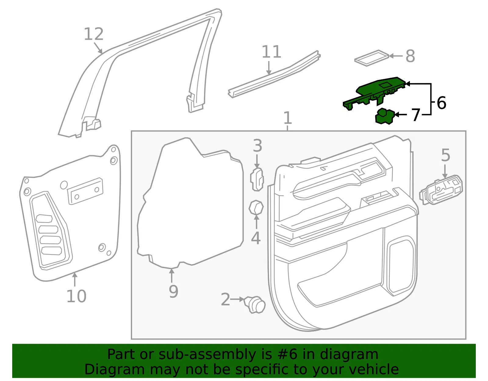 Switch Panel - GM (87849939)