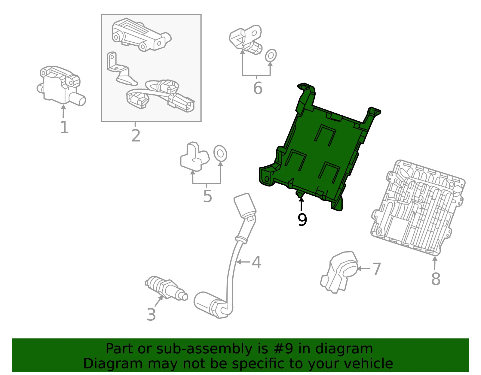 Engine Control Module (ECM) Bracket - GM (87860633)