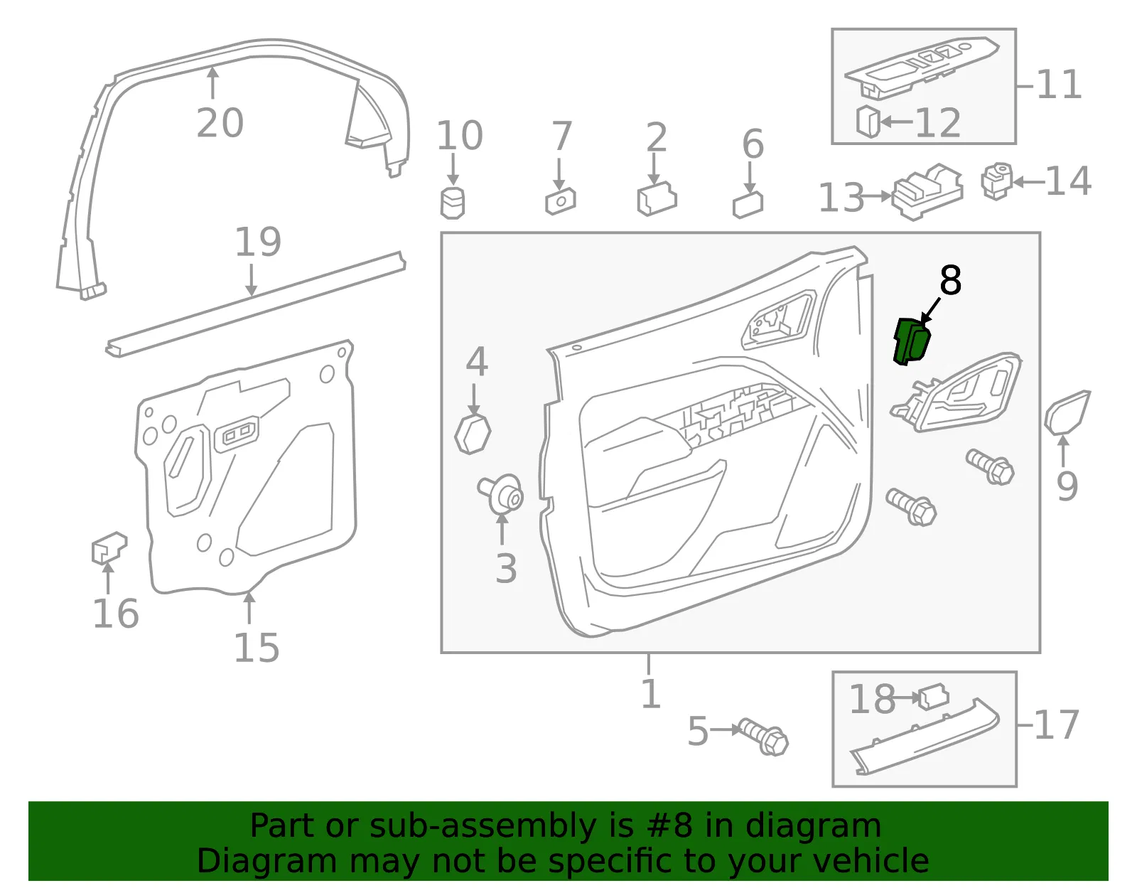 Lock Switch - GM (87861220)