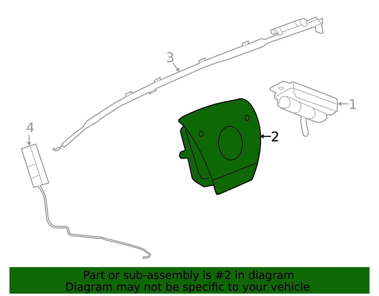 Driver Inflator Module - GM (87862691)