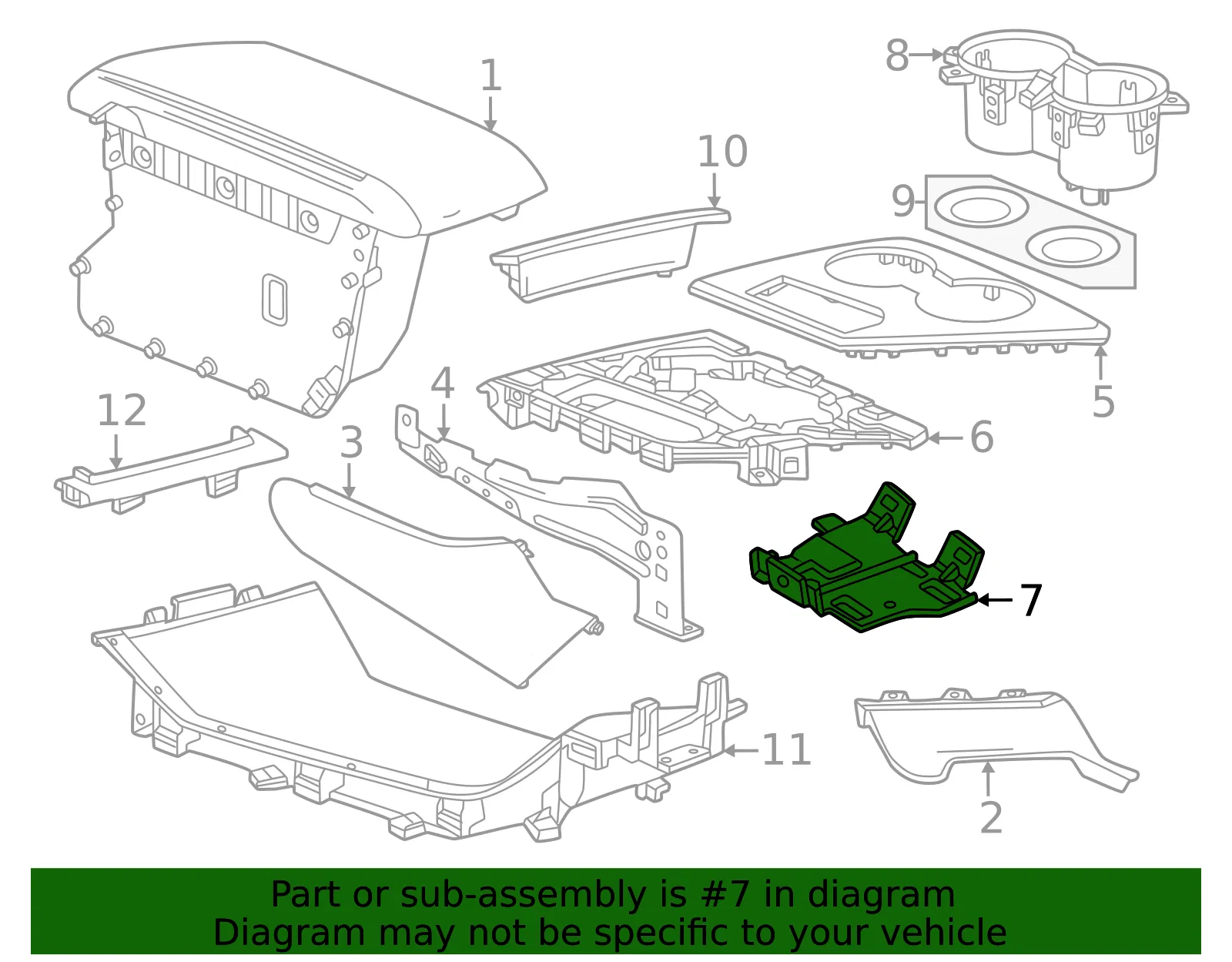 Control Switch Mount Bracket - GM (87864464)