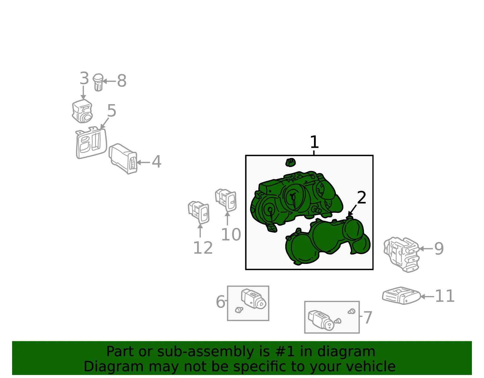 CLUSTER - GM (88975014)