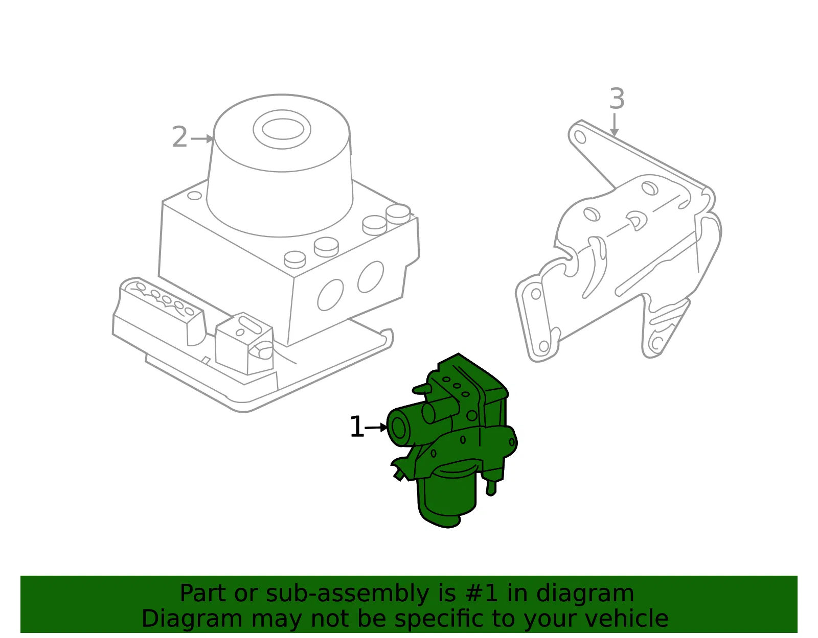 ABS Control Module - Ford (8L8Z-2C219-D)