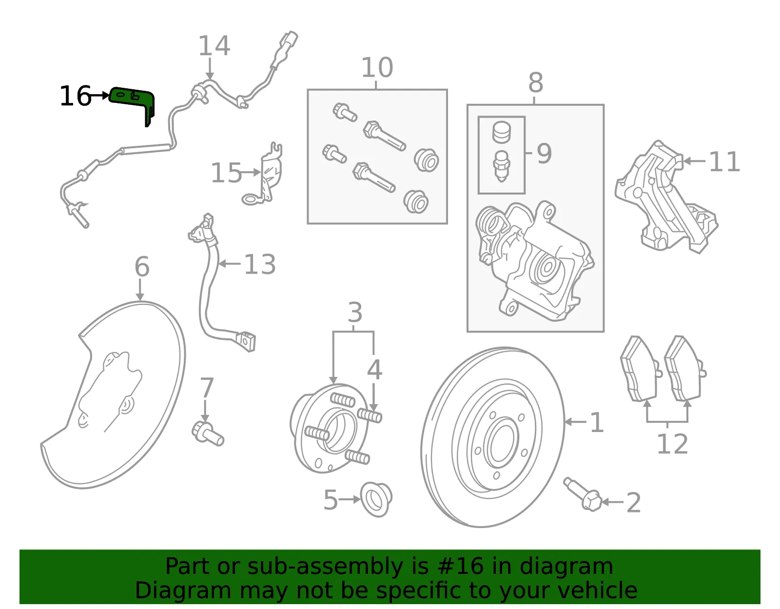 ABS Sensor Bracket - Ford (8a8z14a301b)