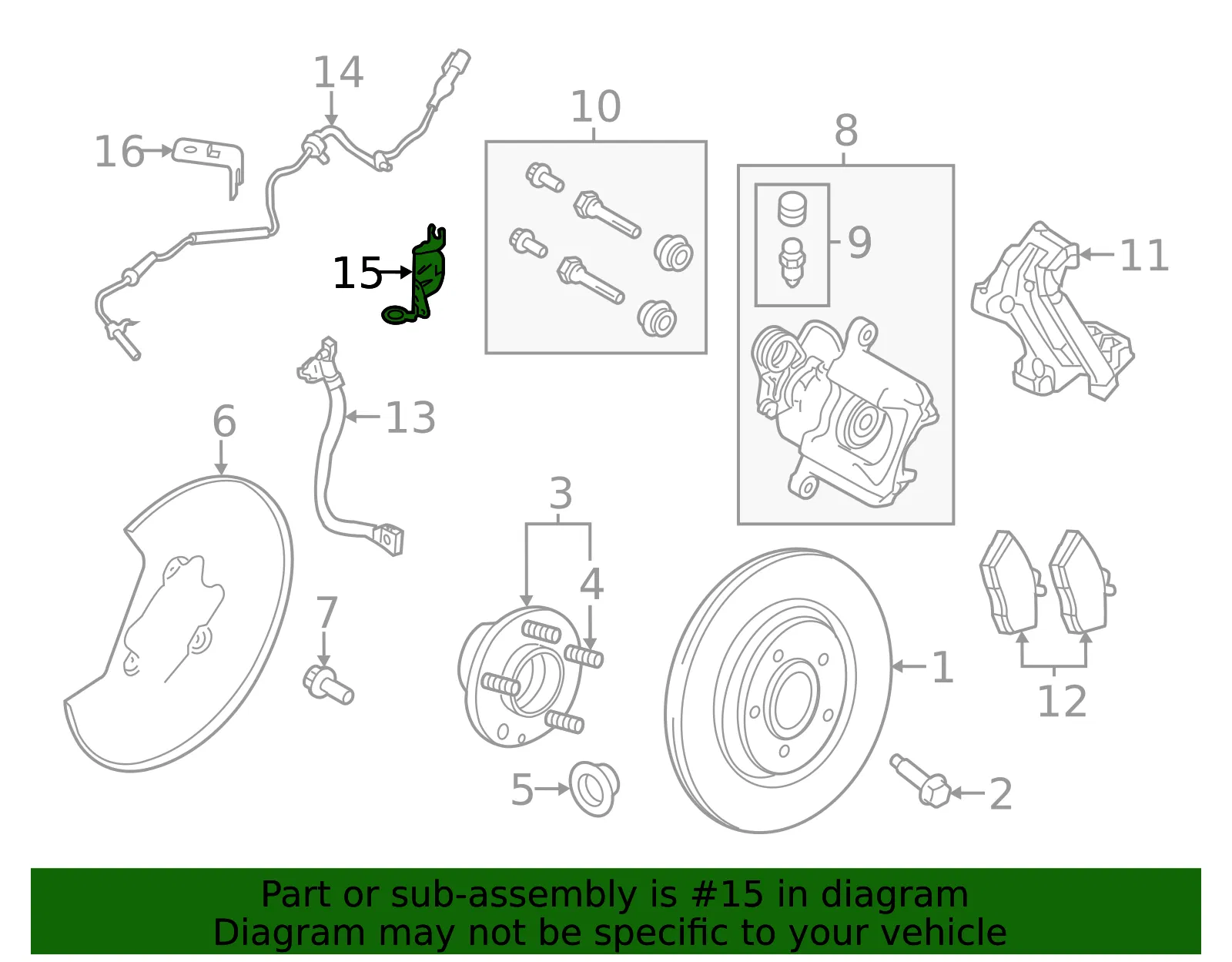 ABS Sensor Bracket - Ford (8a8z14a302a)