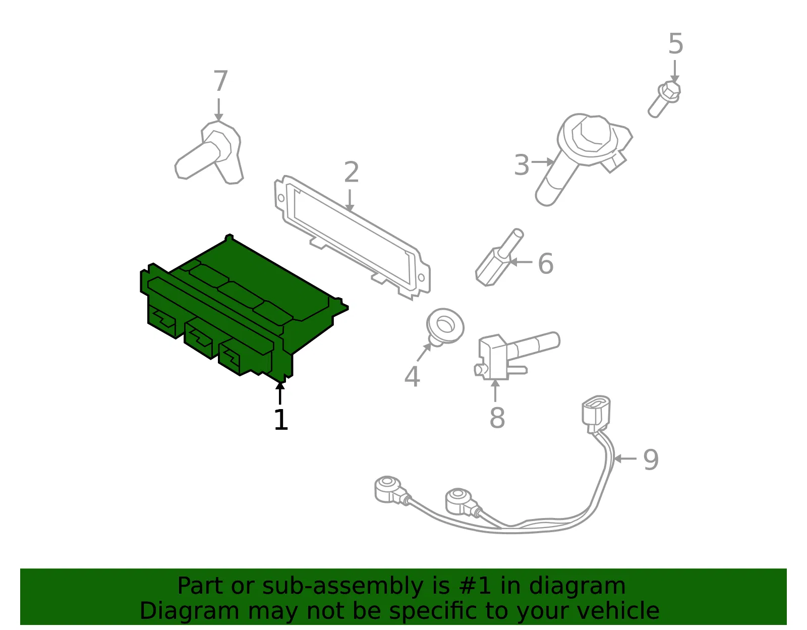 Engine Control Module (ECM) - Ford (8t4z12a650jfrm)