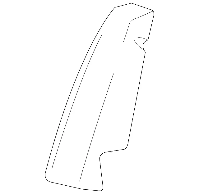 Light Neutral Rear Passenger Side Seat Back Side Cover - GM (90905446)