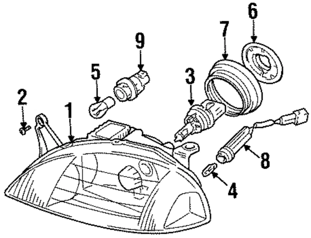Unit Headlamp Lh Dot - GM (91175607)