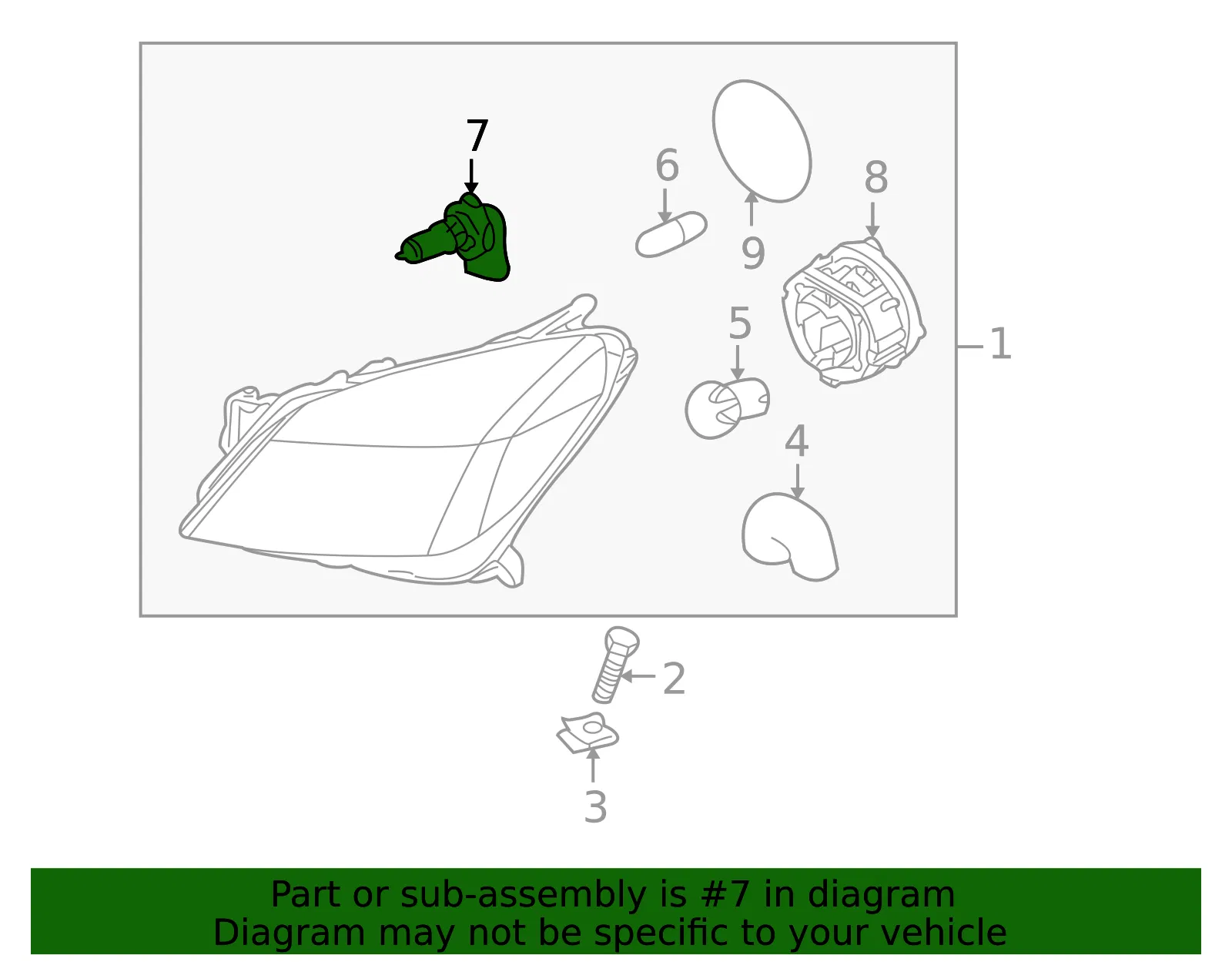 Bulb Hdlp - GM (93317103)