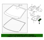 Light Ash Gray Windshield Multi-Function Sensor Mount Bracket Cover Insert - GM (94556627)