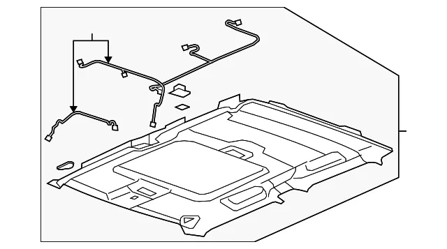 Light Opel Gray Headlining Trim Panel - GM (94733704)