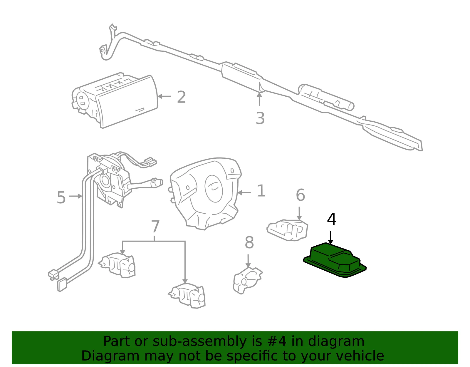 Airbag Sensing and Diagnostic Module - GM (94740922)