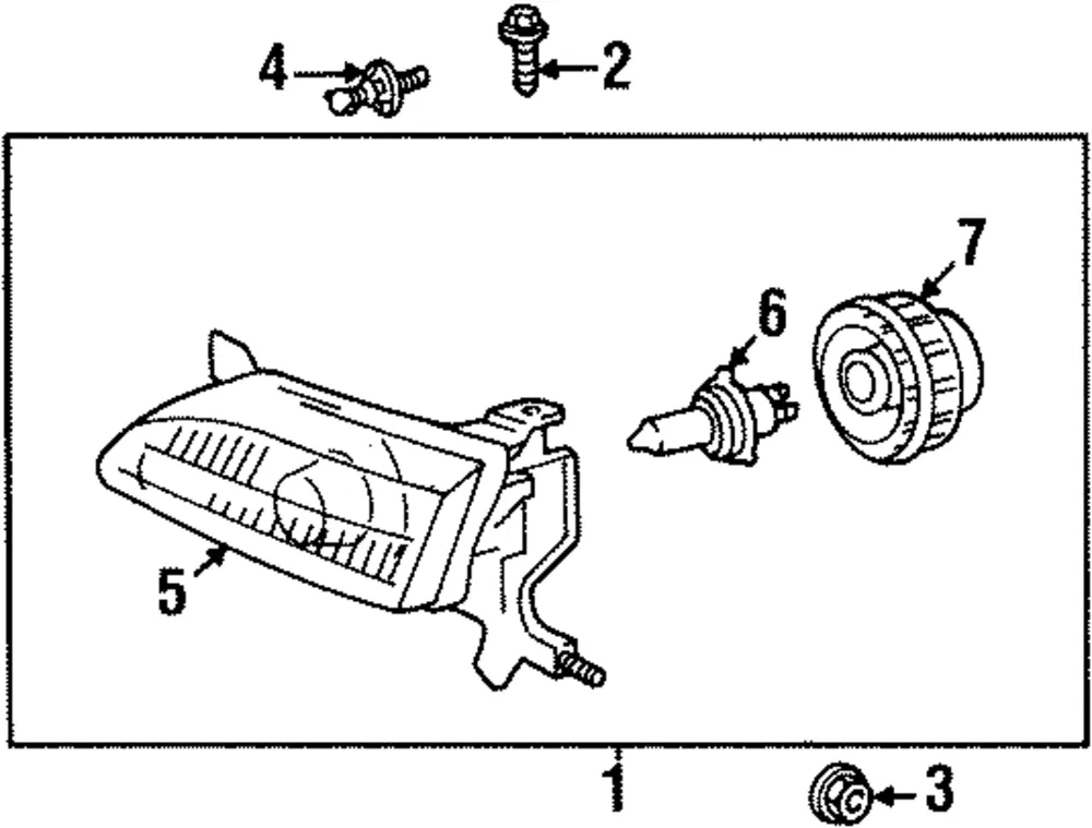 HEADLAMP W/O BULB - GM (94857181)