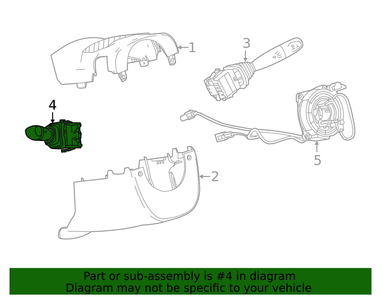 Combination Switch - GM (95242645)