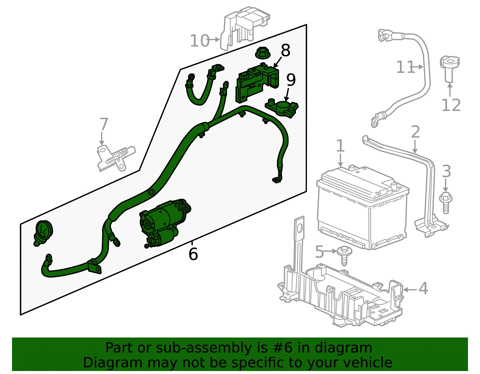 Battery Positive Cable - GM (95388923)
