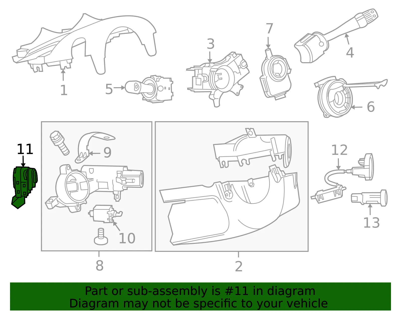 Ignition Switch - ACDelco (95480111)