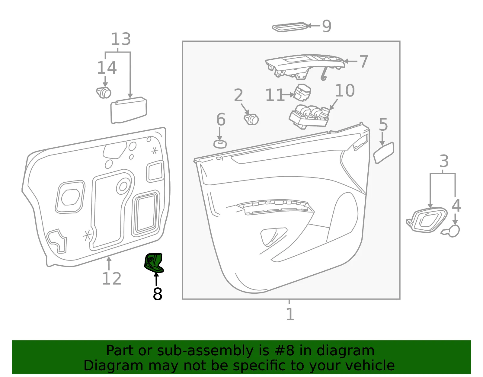 Switch Panel Bracket - Driver's Side (LH) - GM (95919021)