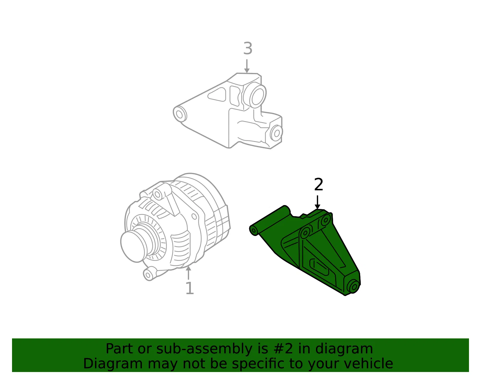 Alternator Bracket - GM (96352142)