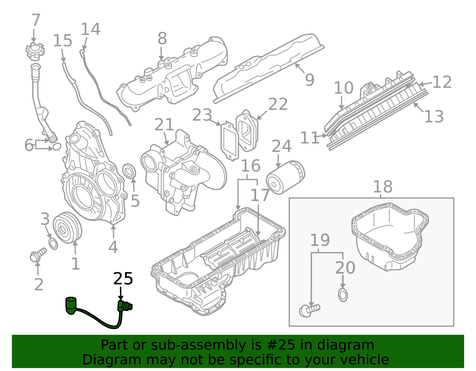 Engine Oil Level Indicator Switch - GM (97328879)