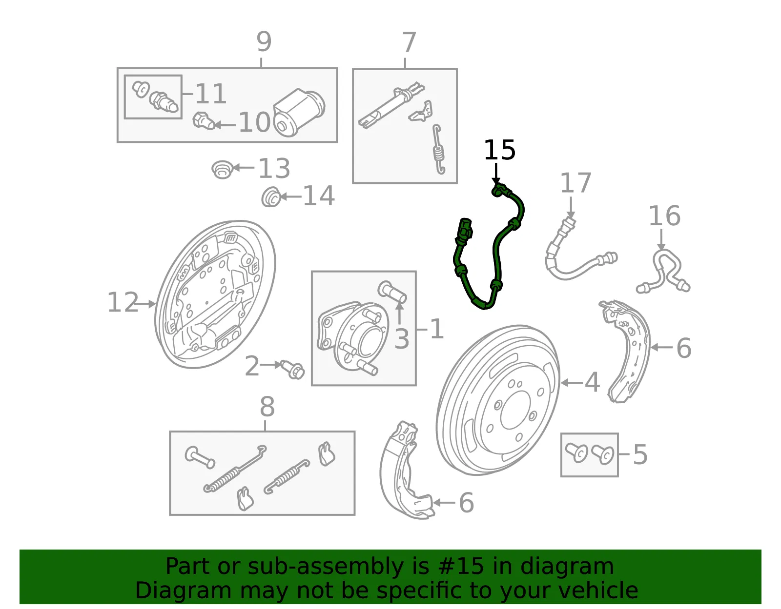 ABS Sensor - Ford (AE8Z-2C190-A)