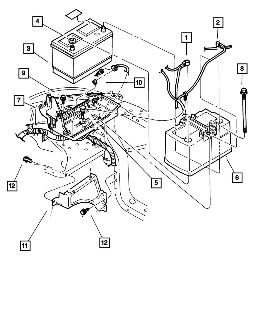 Storage Battery - Mopar (BB27F101AA)