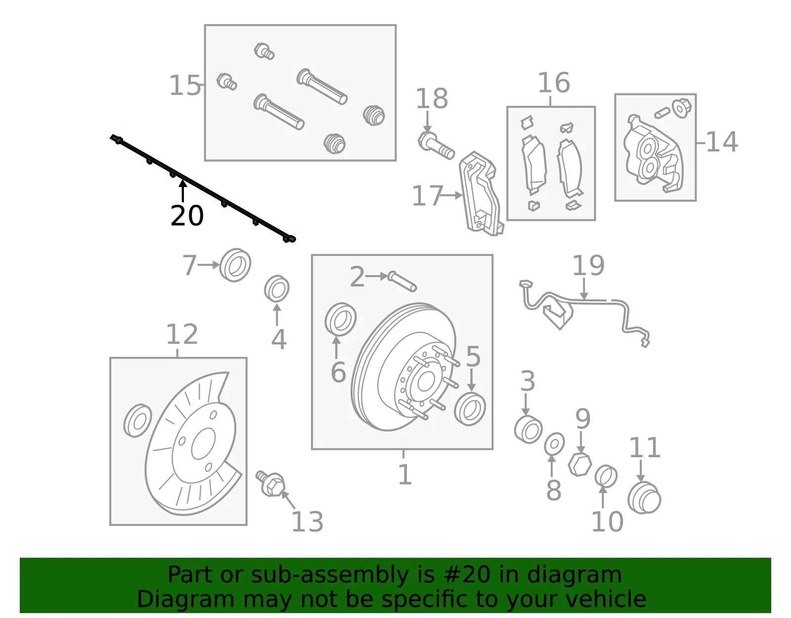 ABS Sensor - Ford (BC3Z-2C204-A)