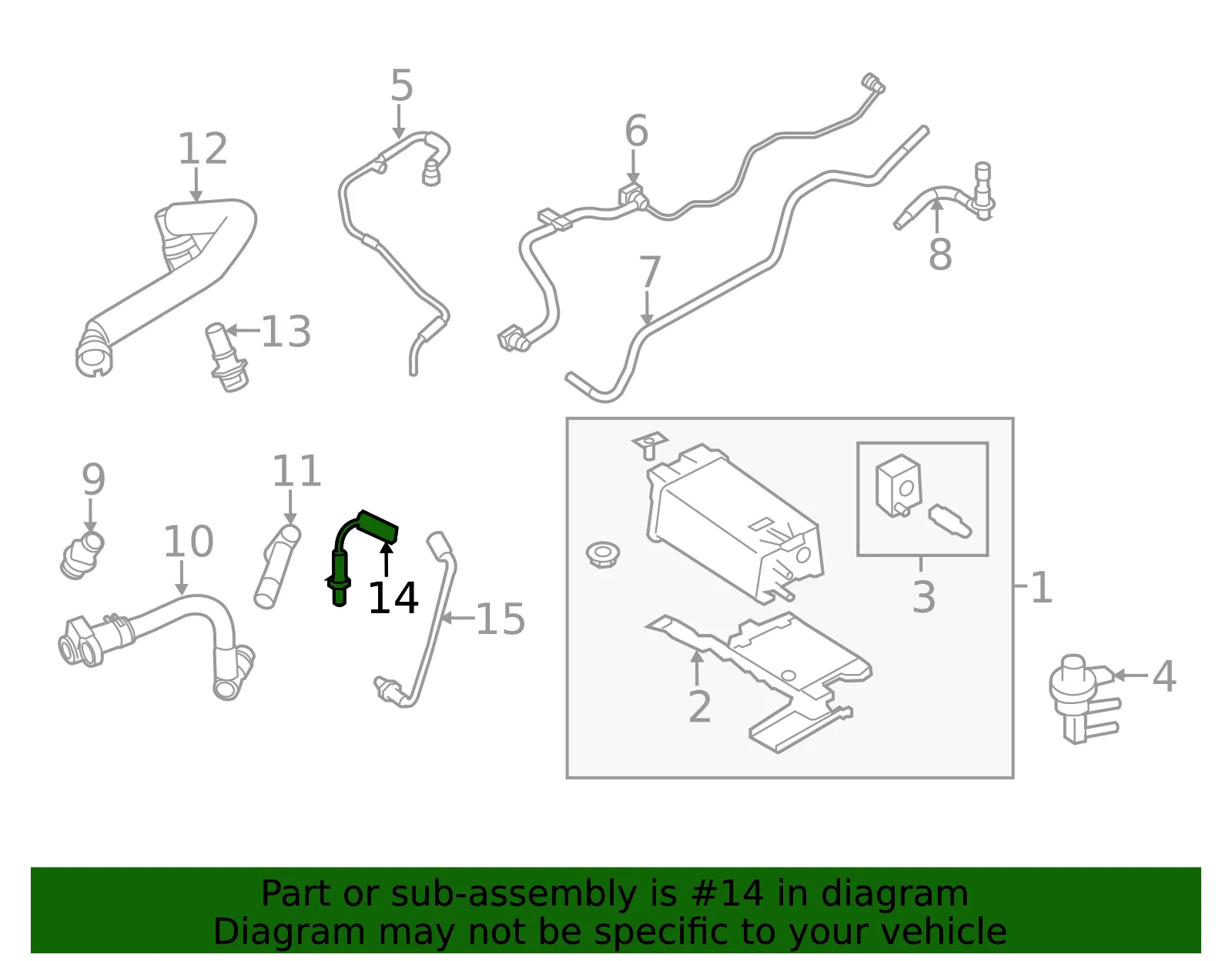 Oxygen Sensor - Ford (BL3Z-9F472-A)