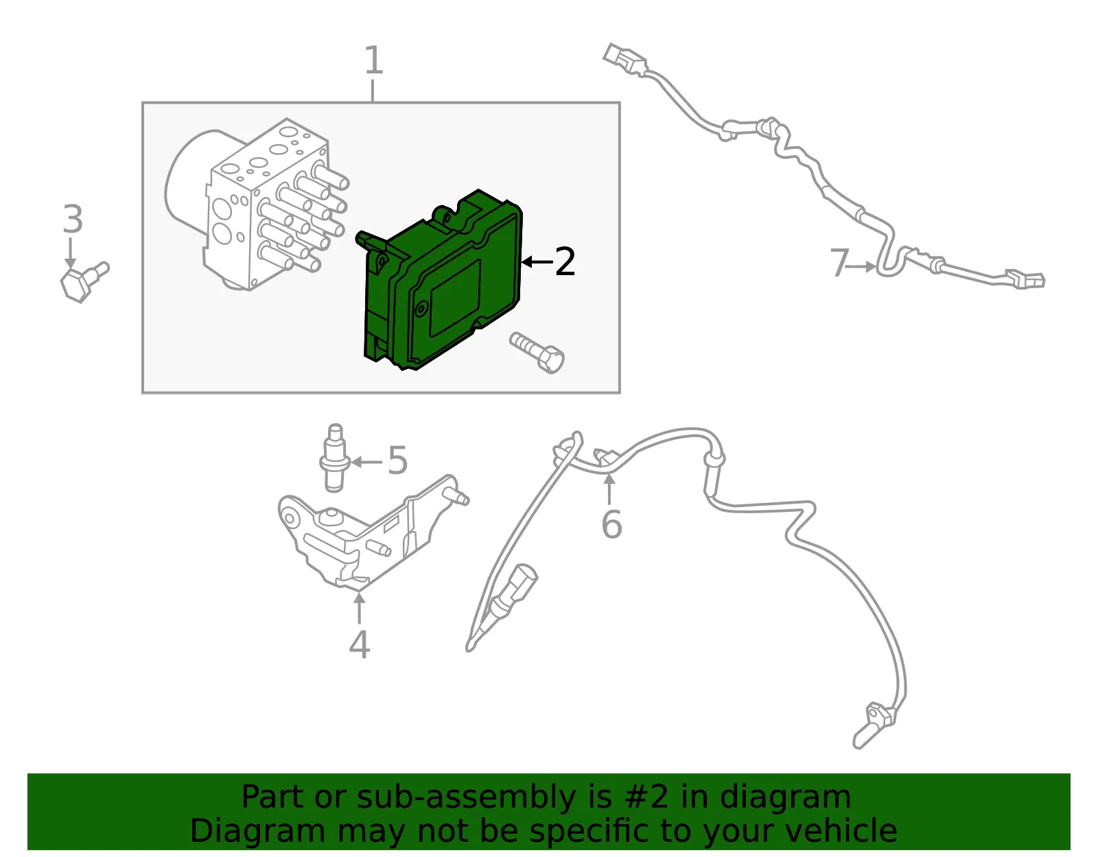 ABS Control Module - Ford (CB5Z-2C219-C)