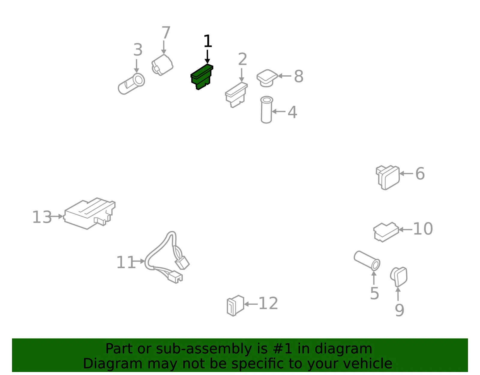 Switch Assembly - Ford (FL3Z-13D730-DB)