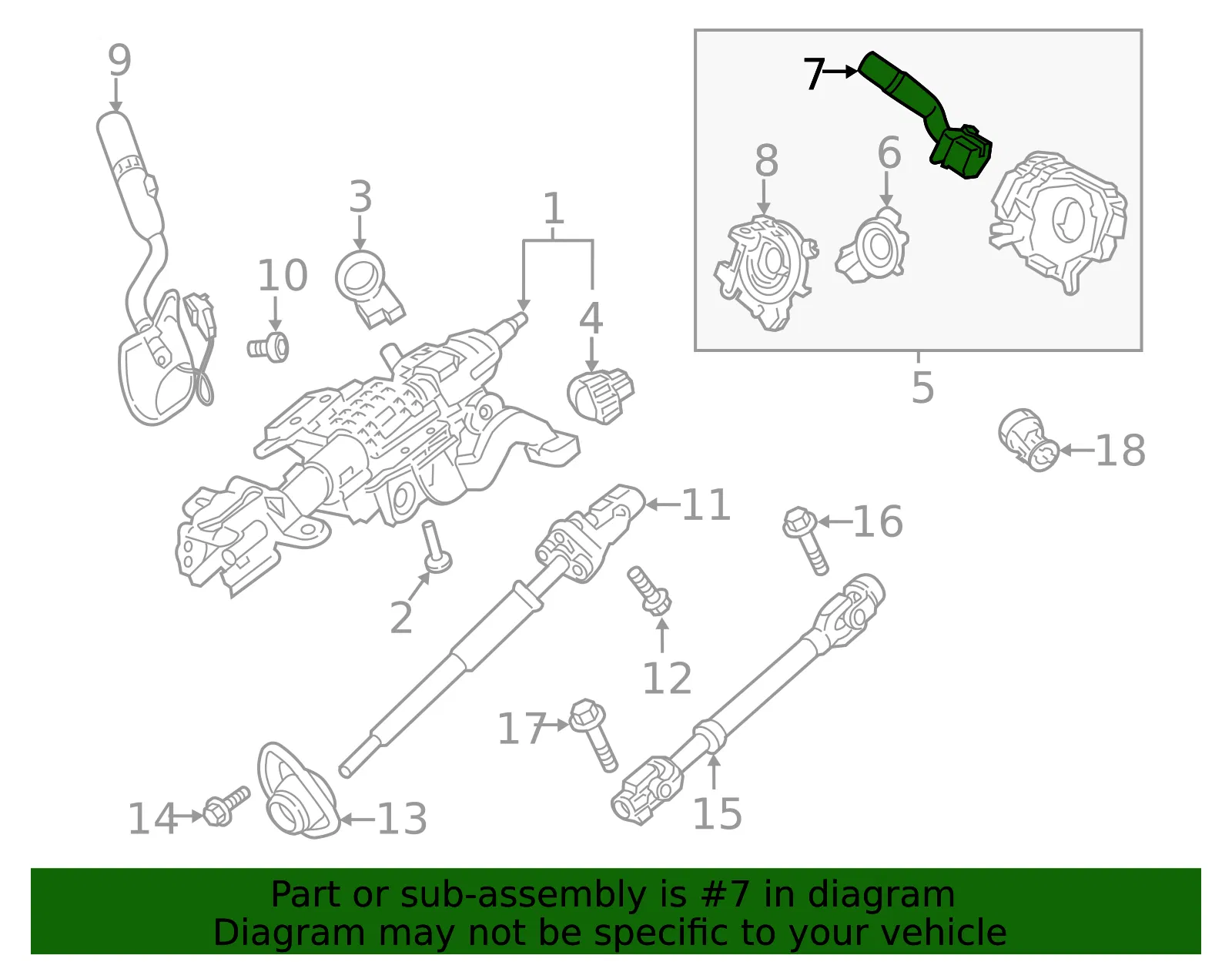 Multi-Function Switch - Ford (HC3Z-13K359-BA)