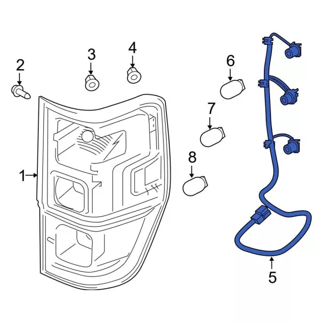 Socket & Wire - Ford (KB3Z-13410-C)