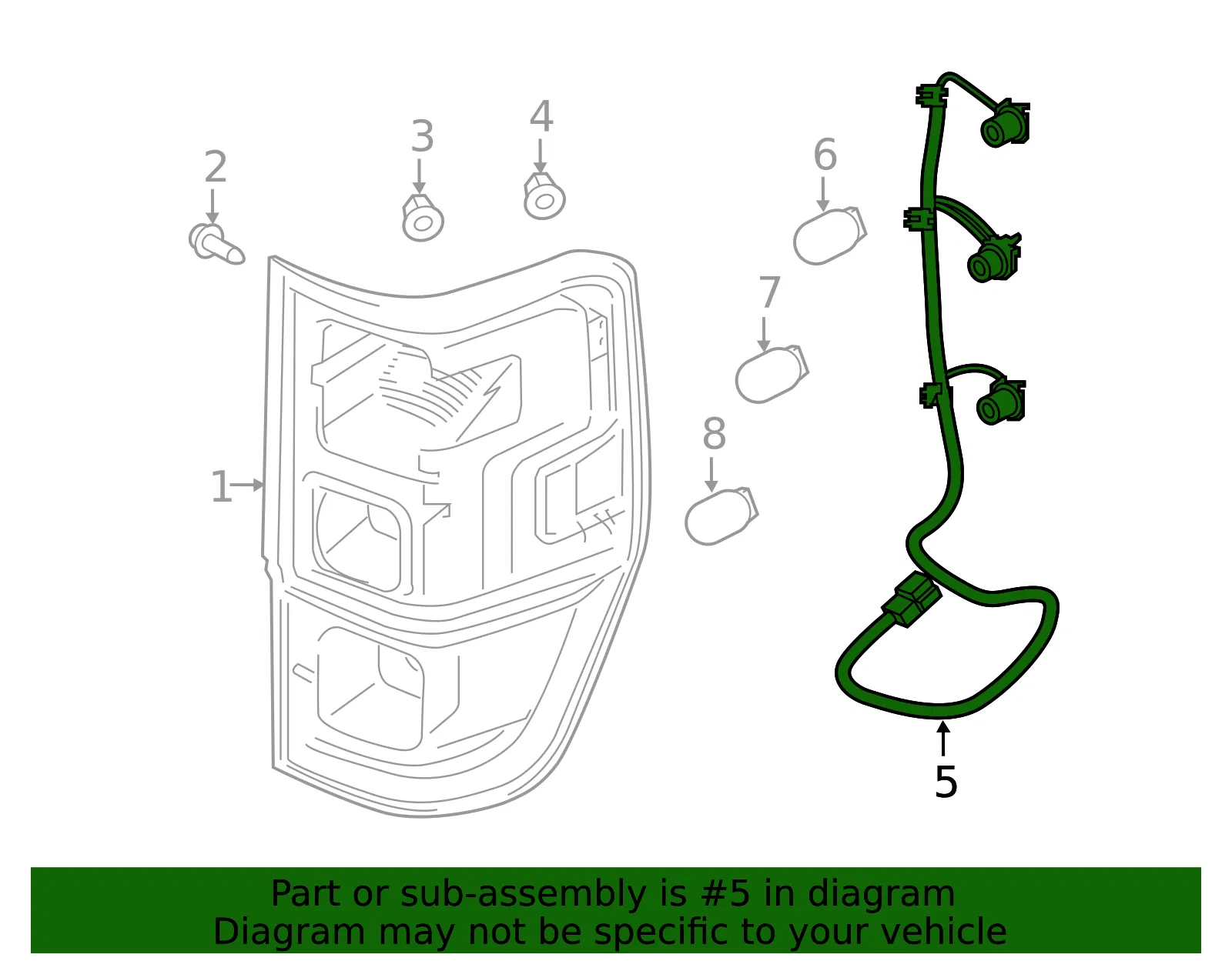 Socket & Wire - Ford (KB3Z-13410-C)