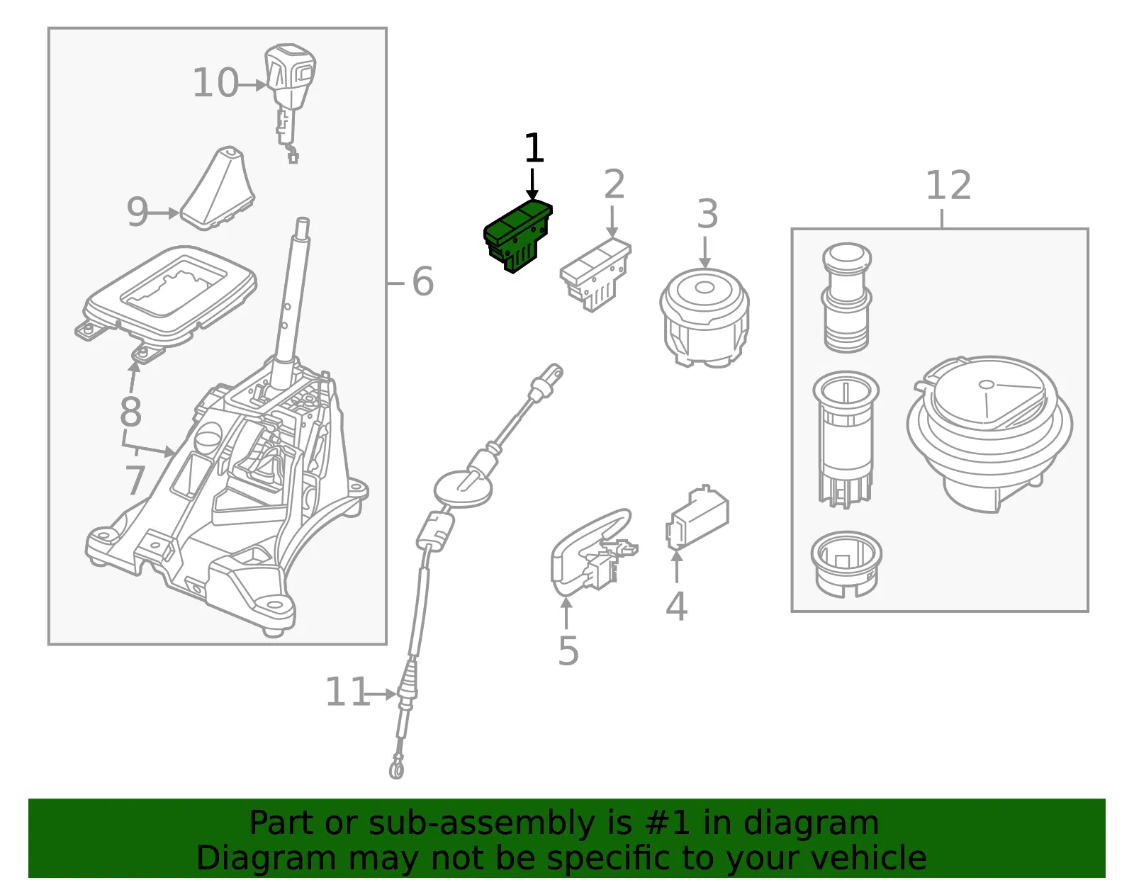 Traction Control Switch - Ford (KB3Z-9C888-E)