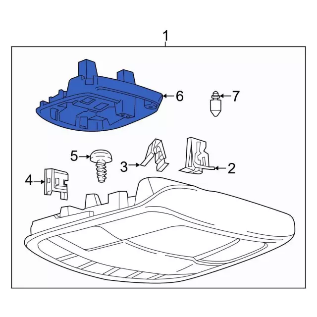 Dome Light Bracket - Ford (KL3Z16045B34A)
