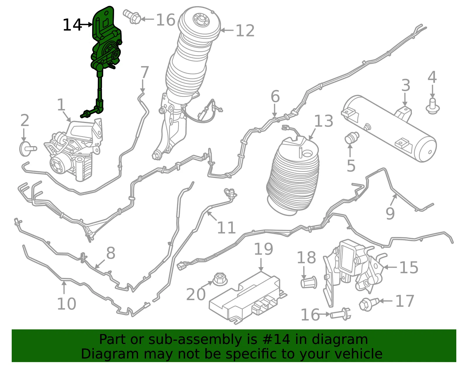 Height Sensor - Ford (LC5Z-3C097-E)