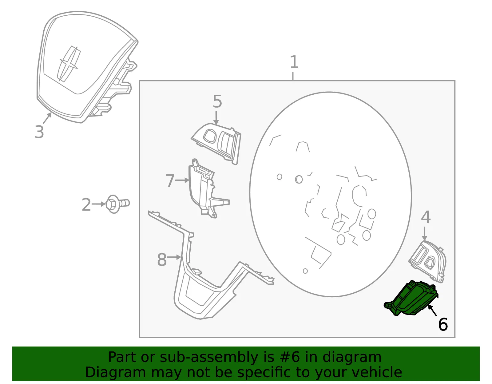 Switch Assembly Control - Ford (LC5Z9C888DA)