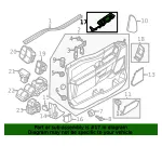 Door Window Switch Bezel - Ford (ML3Z-14528-DB)