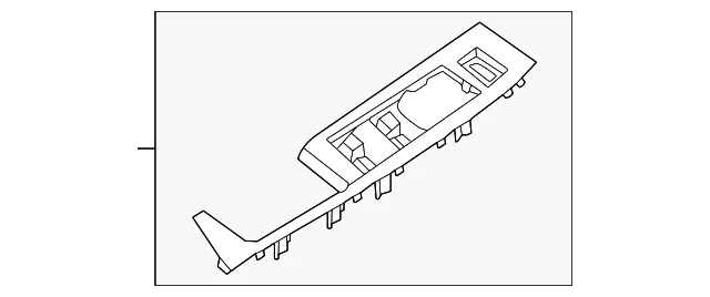 Door Window Switch Bezel - Ford (ML3Z-14528-DB)