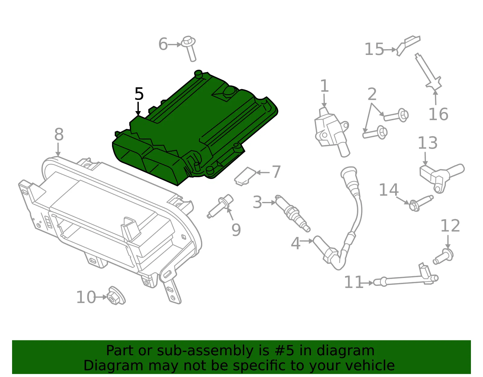 Module Engine Control Eec - Ford (PC3Z-12A650-B)