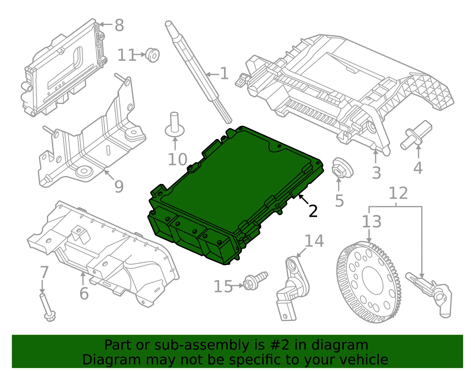 Engine Control Module (ECM) - Ford (PC3Z-12A650-C)